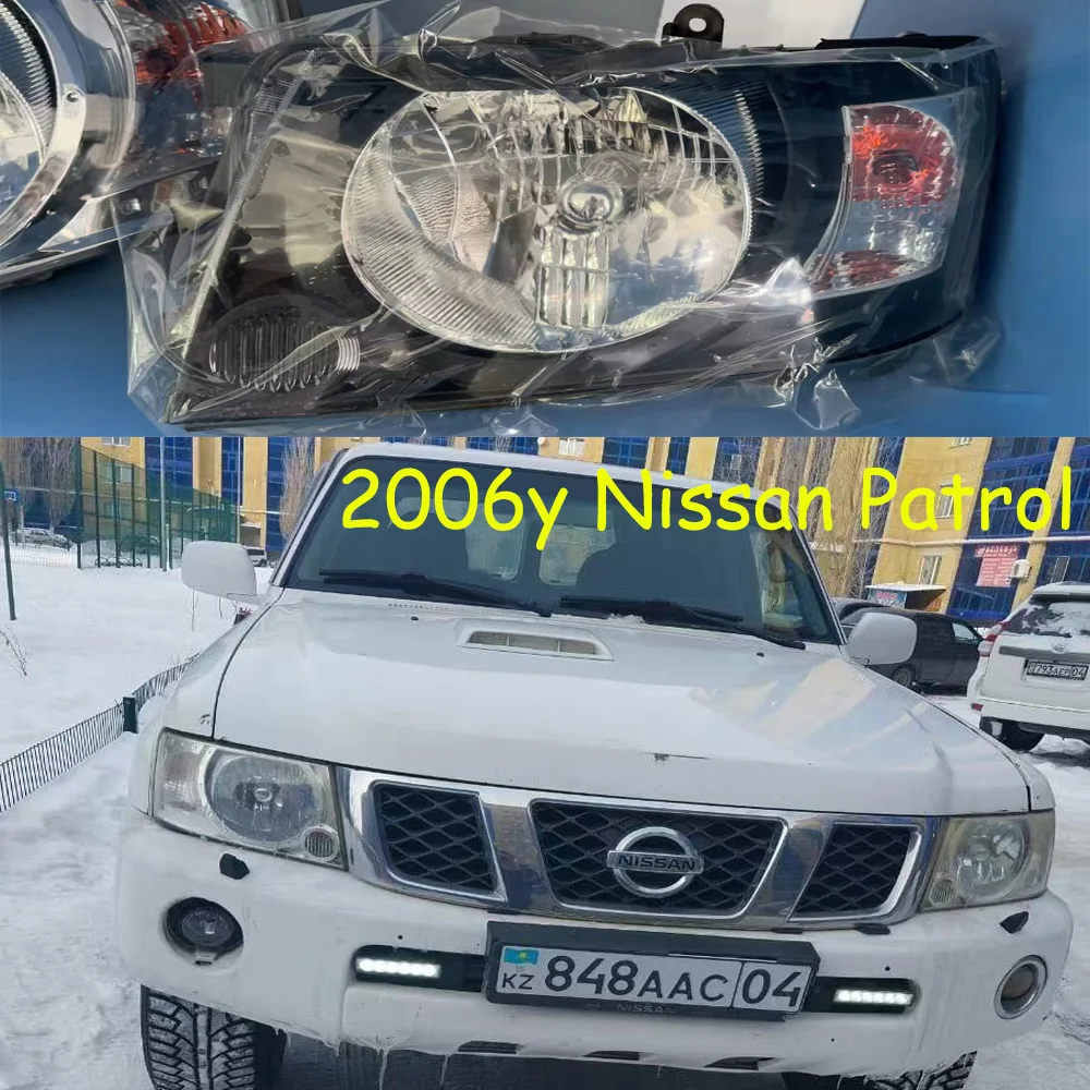 

1 шт. автомобильные аксессуары, головной фонарь для Nissan, патрульная фара без лампы, 2006 лет, дневный свет, патрульная противотуманная фара