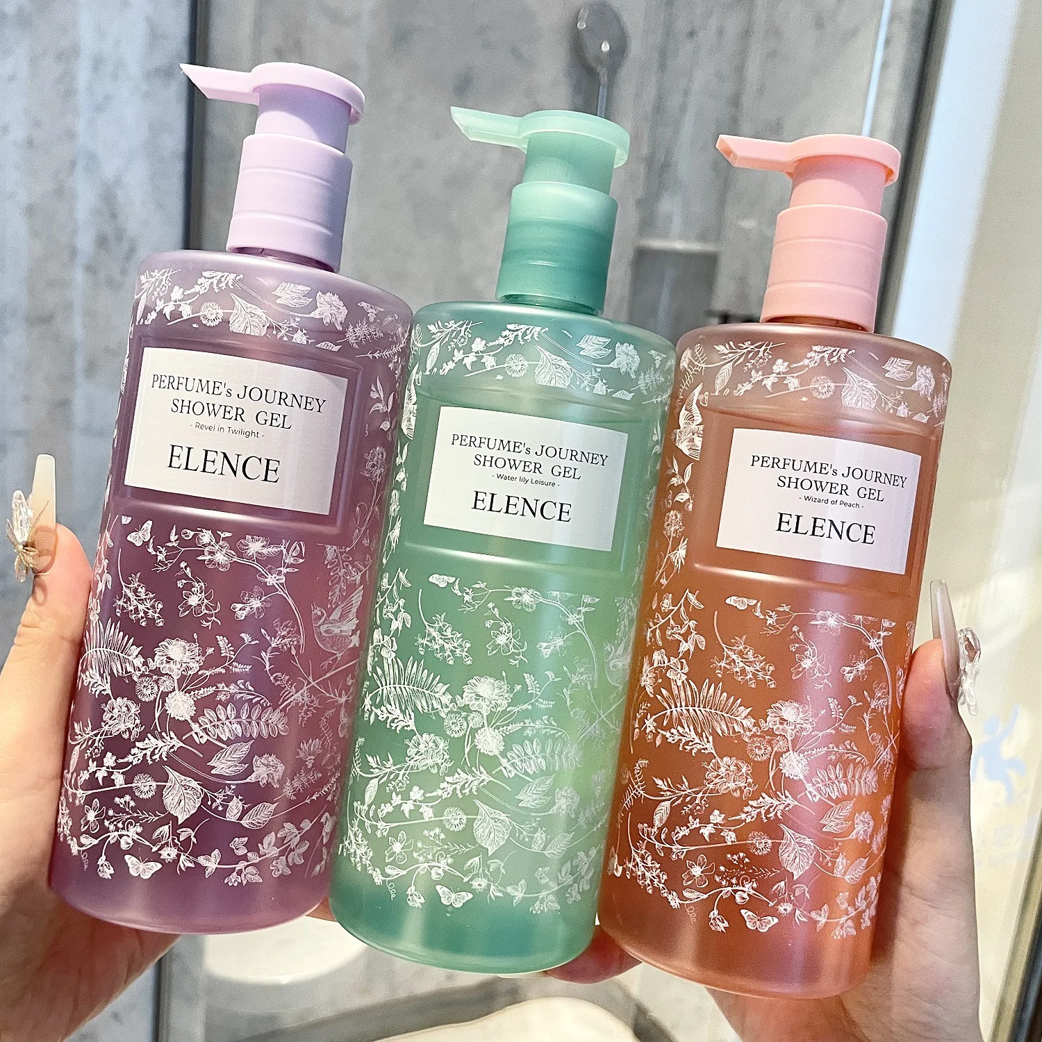 香りの良いシャワージェル-500ml、72時間持続する香りのボディウォッシュ、保湿＆リフレッシュ、柔らかな肌へ