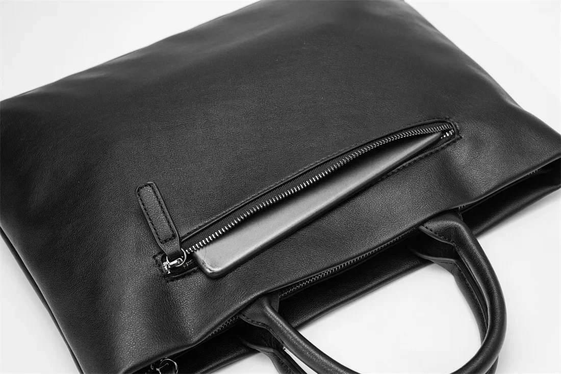 Business-Aktentasche für Herren Pendler-Laptoptasche Große Kapazität Herren-Aktentasche Handtaschen Modische Luxus-Umhängetaschen Männliche Dokumententaschen – Detail 10
