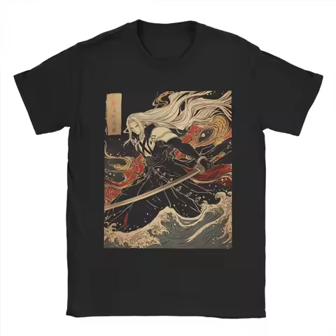 Sephiroth one winged angel soldier T Shirts Men's Pure Cotton Humor T-Shirt Round Collar Tee Shirt Short Sleeve Gift Idea