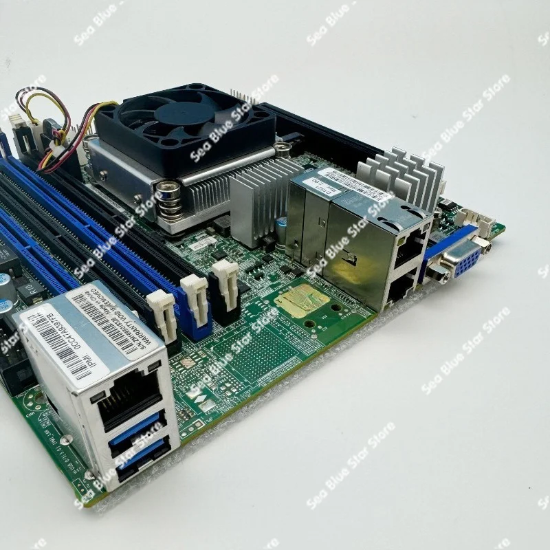 X10SDV-4C-TLN2F Industrial Control Main Board NAS ITX Server D1521 Double 10 Gigabit 1581 Second-hand Disassembly Main Board