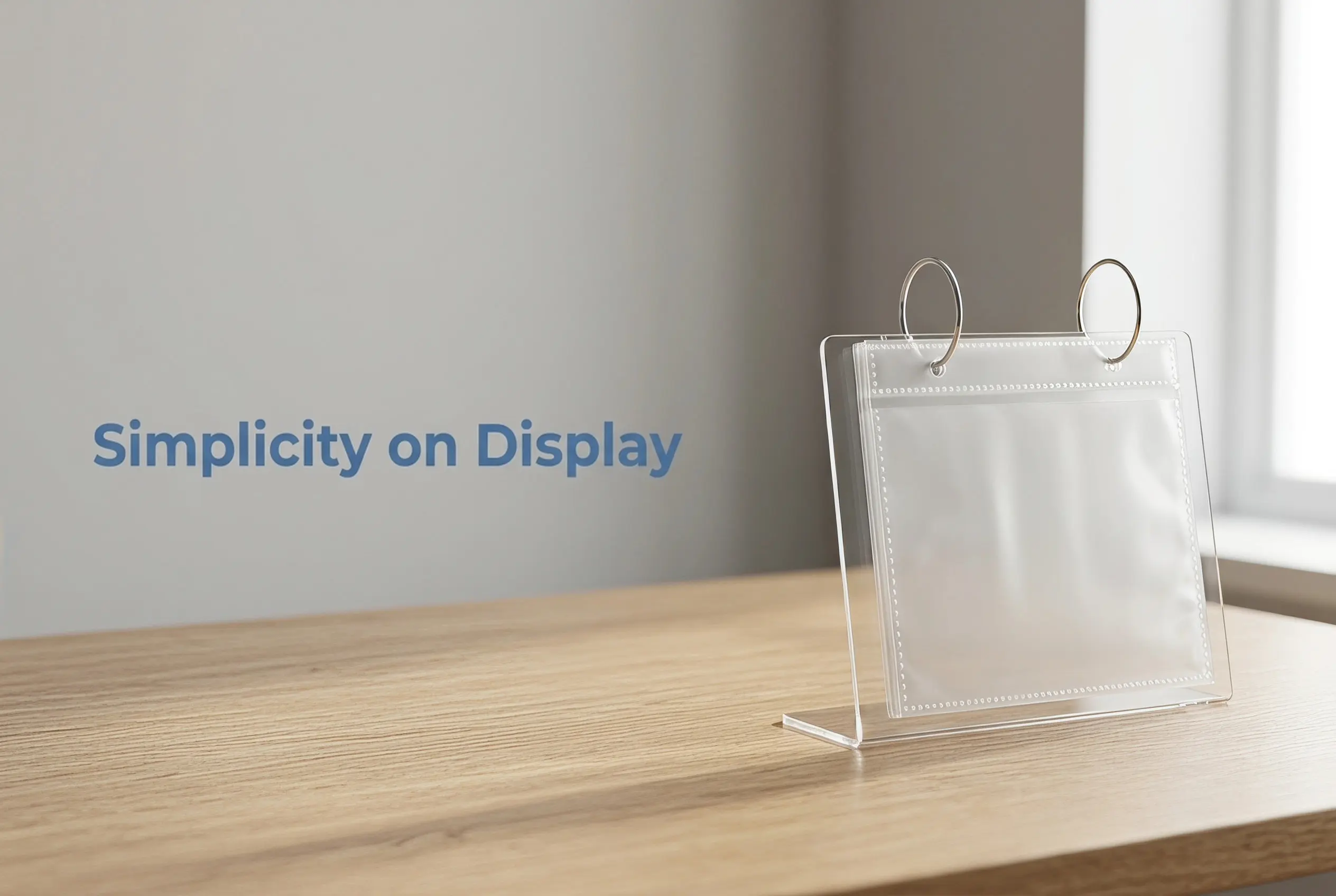 Acrylic Photo Album Desk Photo Holder with Exquisite Workmanship Lightweight Design for Precious Photos Postcards Memory Display