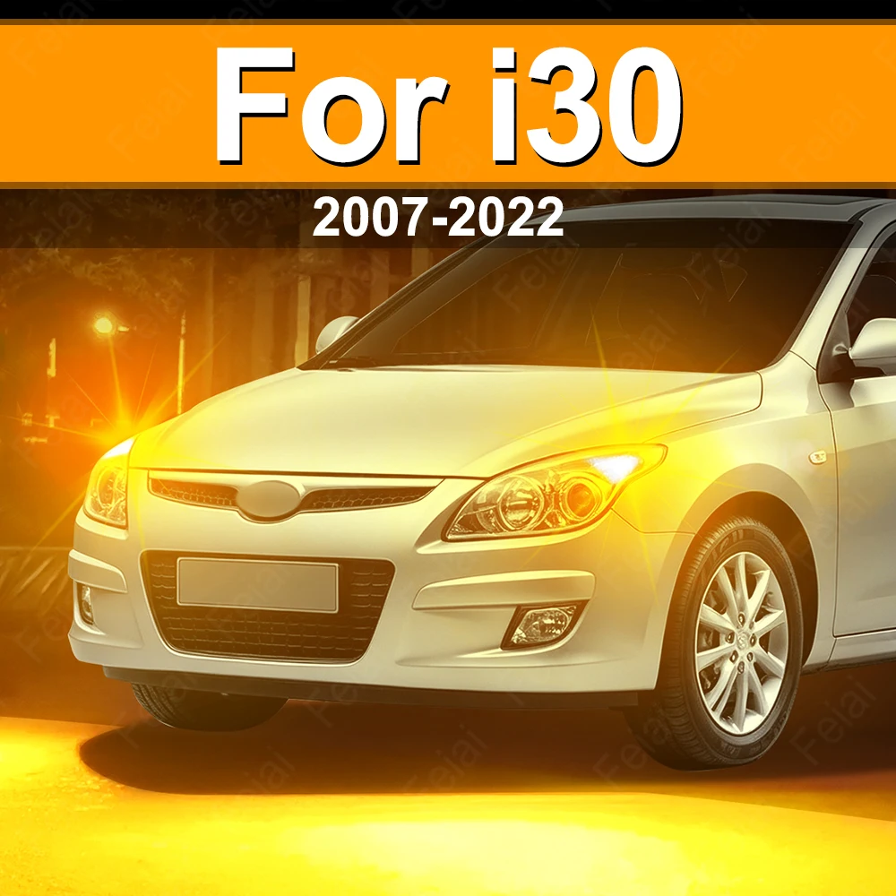 For Hyundai i30 Turn Signal LED Light Car Indicator Bulb Amber i30 FD GD GDE PDE Accessories 2007 2008 2009 2010 2011 2012-2022