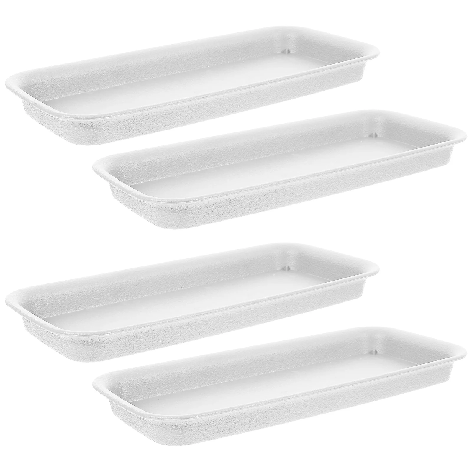 4 Pcs Water Tray for Plants Flower Pot Base Drip Trays Potted Faceplate Drainage