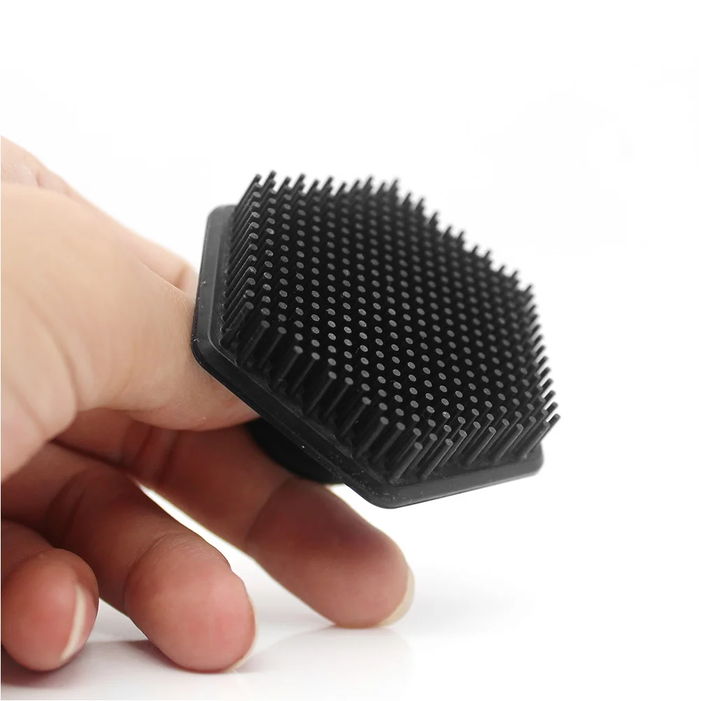 Spazzola per il viso in silicone Pulizia Scrubber Massaggiatore per il cuoio capelluto Spugne per il viso da bagno Maniglia femminile per la casa