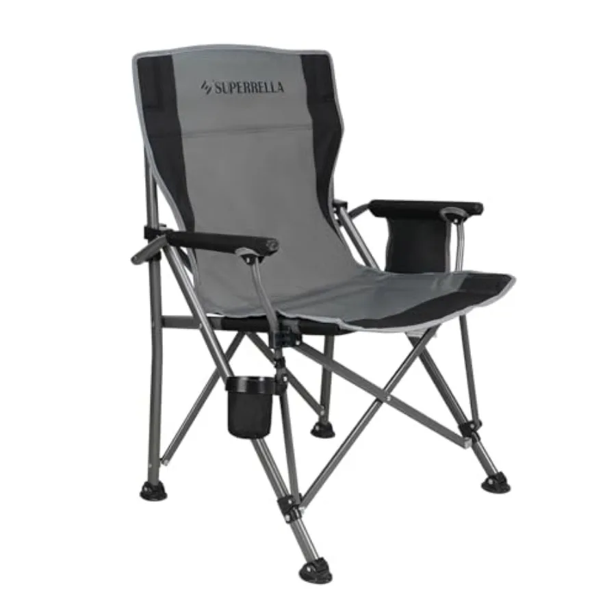 

Portable Outdoor Folding Camping Chair Heavy Duty Camp Chair with Storage Bag for Outside Activities Black