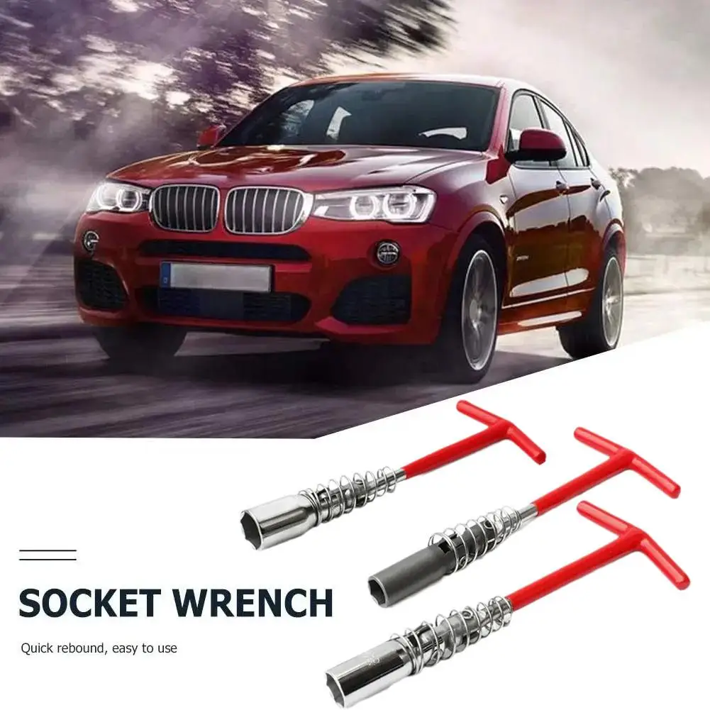 Universal 14 16 21mm Car Spark Plug Socket Wrench Spark Wrench Tool Socket Car Socket Universal Joint Extension Disassembly C4O4