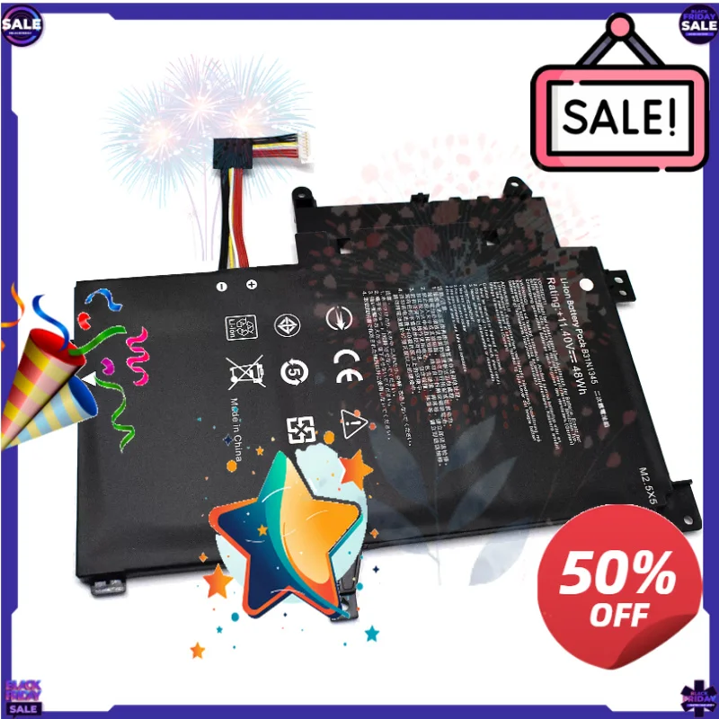 SWZY B31N1345 11.4V 48Wh Laptop Battery for ASUS Transformer Book Flip TP500L TP500LA TP500LN TP500LB Replacement Built-in Batte