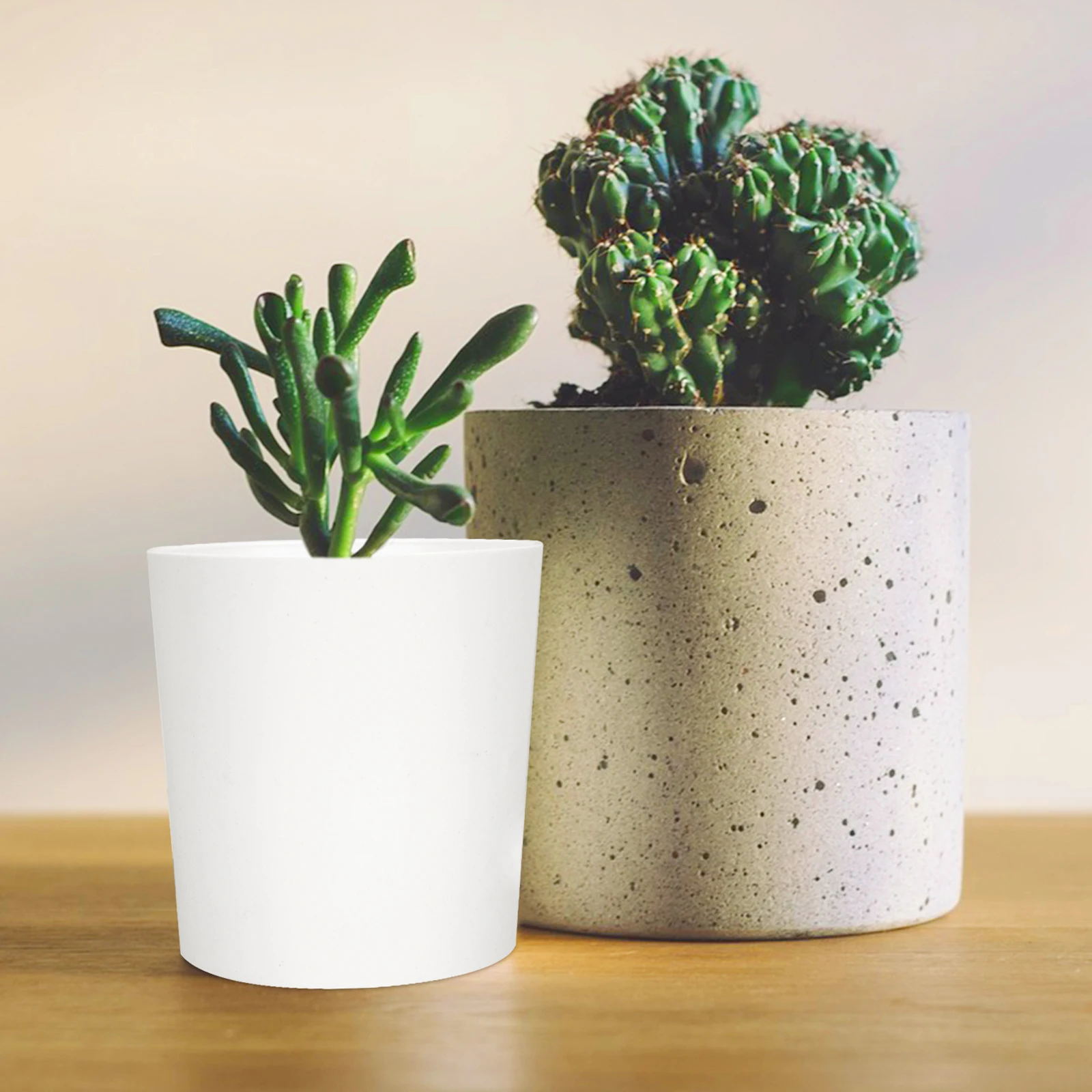 

5pcs Creative Flower Pot Set High Quality ABS Material Garden Plant Nursery Pots Lightweight Durable European
