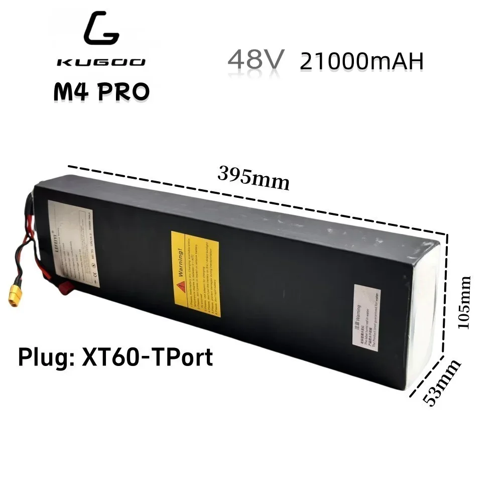 Electric Scooter Battery Kugoo M4/ M4Pro 48V, 21000mah 13S6P High Power Battery 500W, 1000W Battery Pack (with MBS)