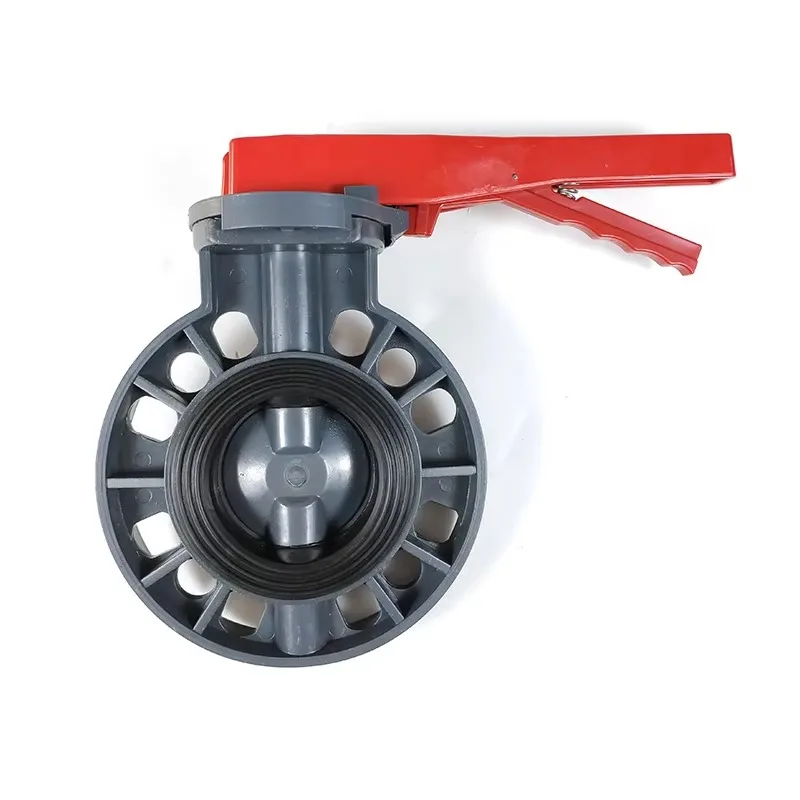 Manual Control Plastic UPVC Flange with Handle PVC Butterfly Valve for Water Flow General Application