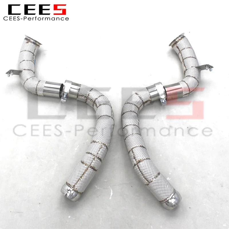 CEES Sport Straight through downpipes For Mercedes-Benz E63/E63S AMG W213 4.0TT 2016-2023  Car Exhaust System Stainless Steel