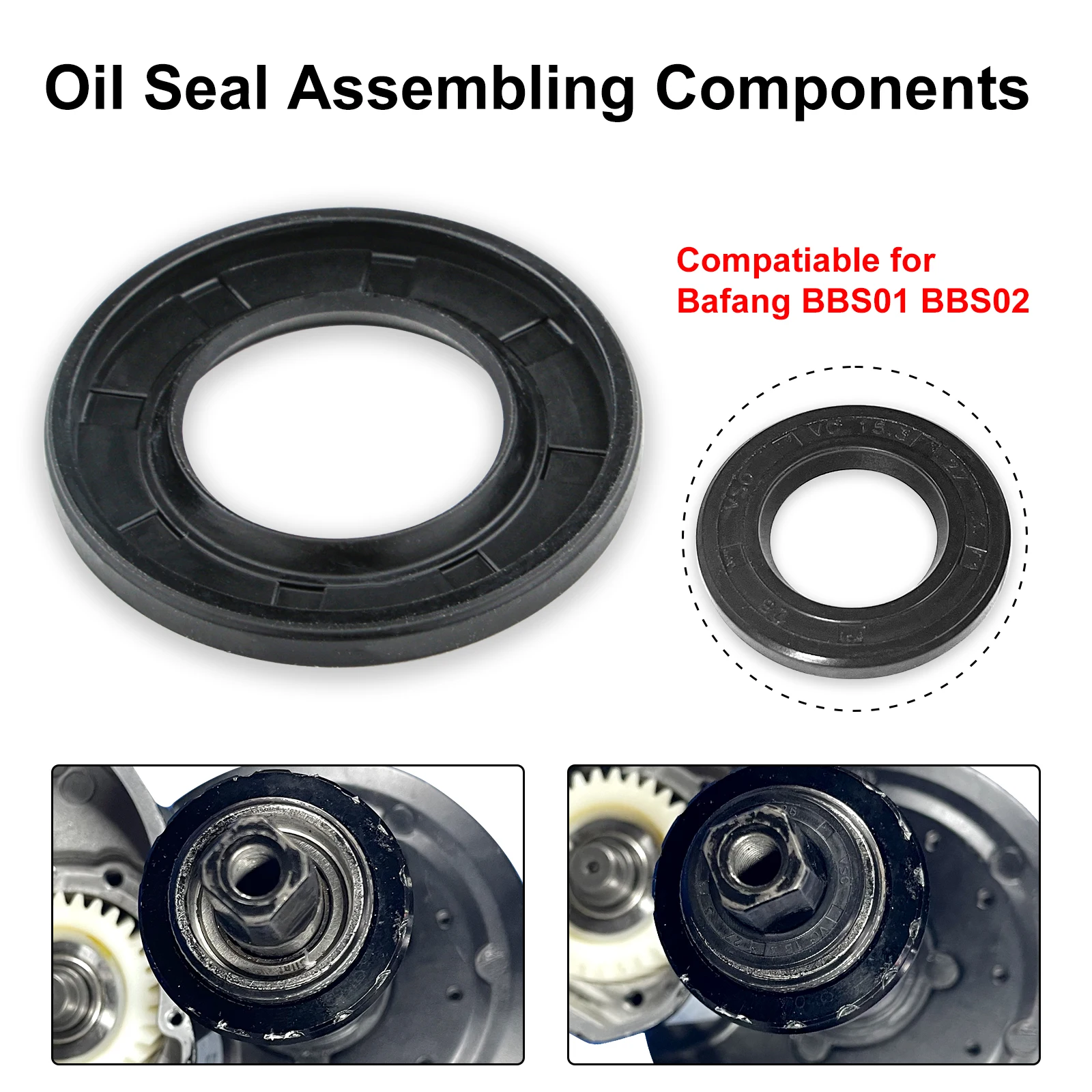 1 PCS BAFANG Oil Seal Assembling Components Compatiable for Bafang BBS01 BBS02 Mid-Mounted Motor Repair Parts