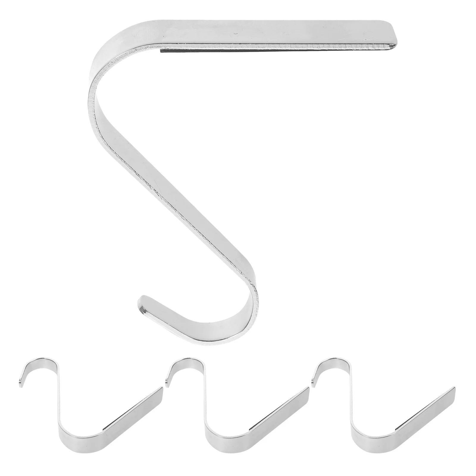 

4Pcs Christmas Stocking Holders Fireplace Mantel Metal Stocking Hangers Heavy Duty Garland Wreath Hooks Xmas Decor
