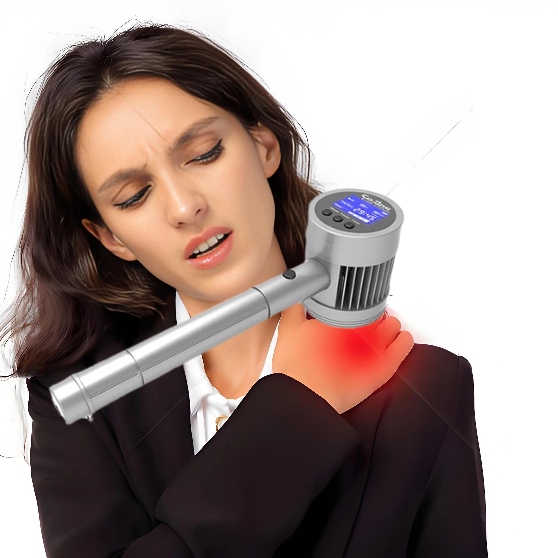 

Полный комплект для холодной лазерной терапии - включает устройство, защитные очки, для лечения мышечной боли у людей и реабилитации животных