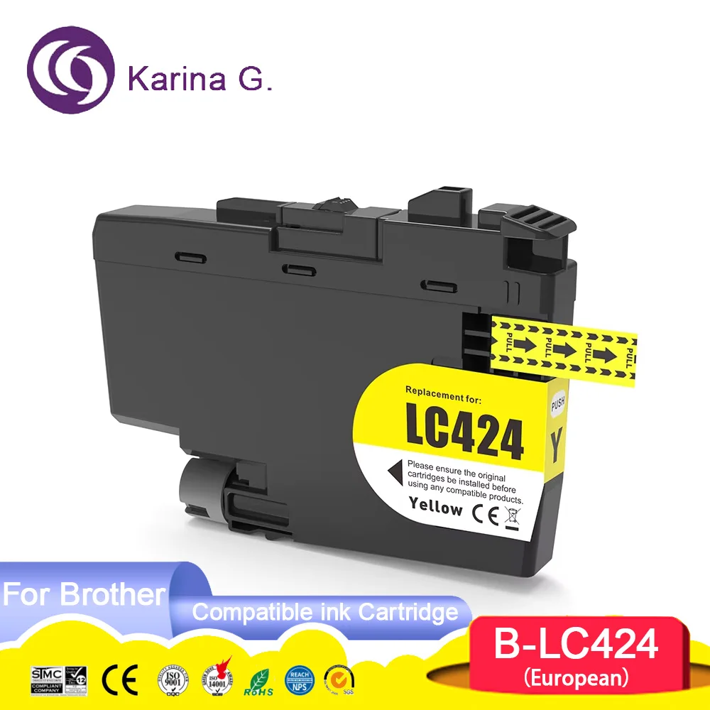 Standard capacity LC424 LC 424 Premium Compatible Ink Cartridge For Brother DCP-J1200W,DCP-J1200WE Printer