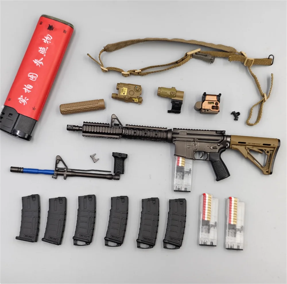 

DAMTOYS DAM 78088 Scale 1/6 US. Soldier Doll Mini Toys Weapons Model M4 Clips PVC Material Not Real For 12" Doll Figure Collect