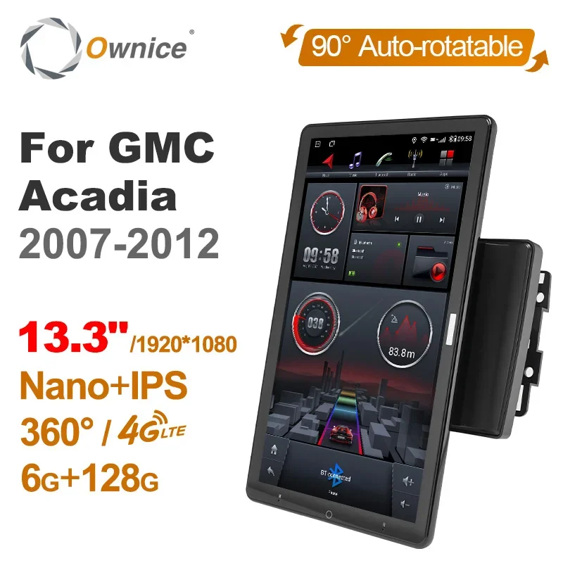 For Chevrolet GMC Acadia 2007 -2012 Car Radio Touch Screen Video Audio 13.3