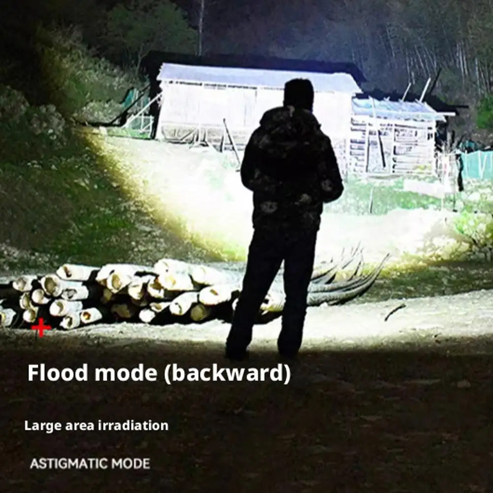 Mocna latarka czołowa LED z czujnikiem ruchu, ładowalna, z akumulatorem 18650, latarka czołowa COB o dużej mocy, latarka czołowa do wędkowania.