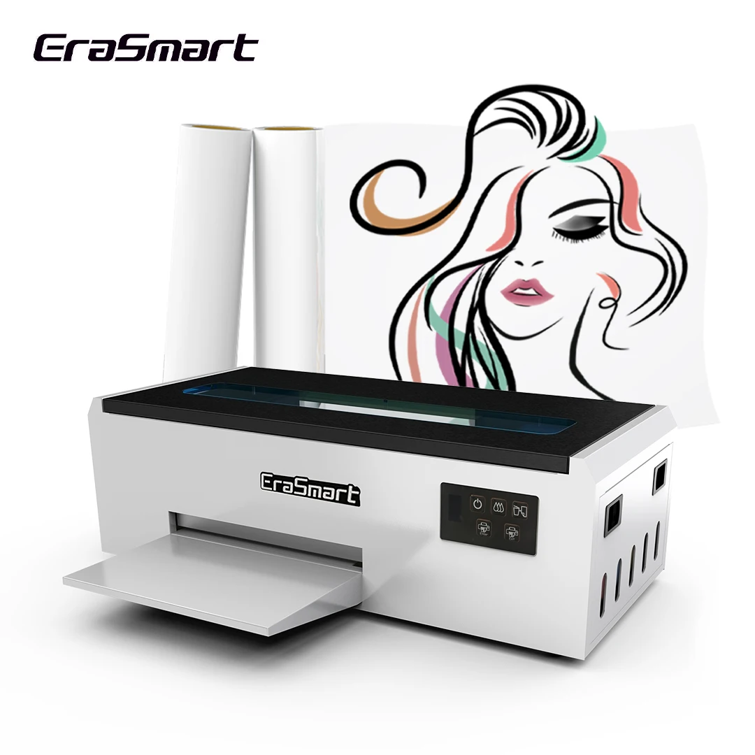 Erasmart Новый принтер DTF A4 ROLL Печатный принтер 21 см Принтер для футболок для малого бизнеса для головы Epson L805