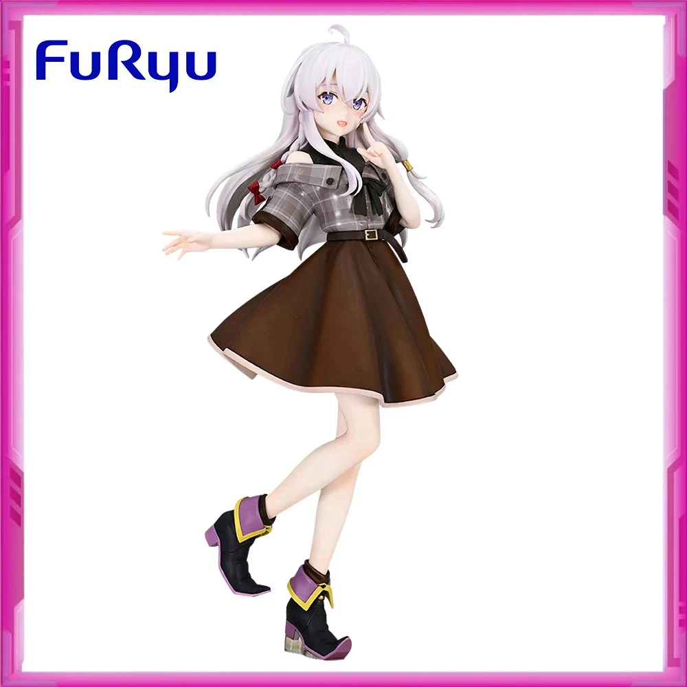 

В наличии оригинальные FuRyu TTi Wandering Witch: The Journey of Elaina Элейна, аниме-фигурки, экшн-фигурки, модель игрушки, Рождественский подарок