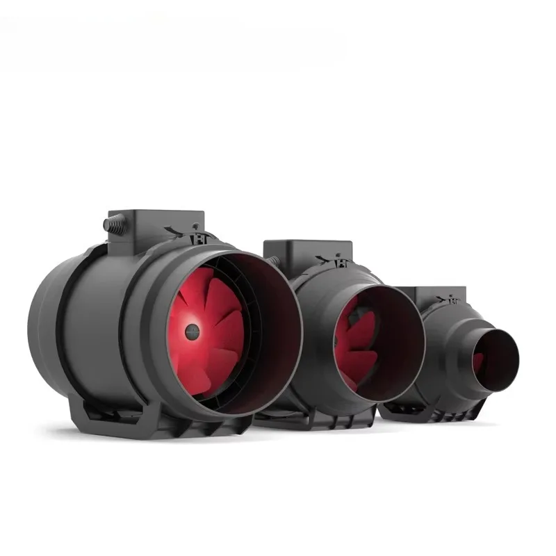 4/6/8 inch super silent inline fresh air mixed-flow duct extractor with variable speed controller