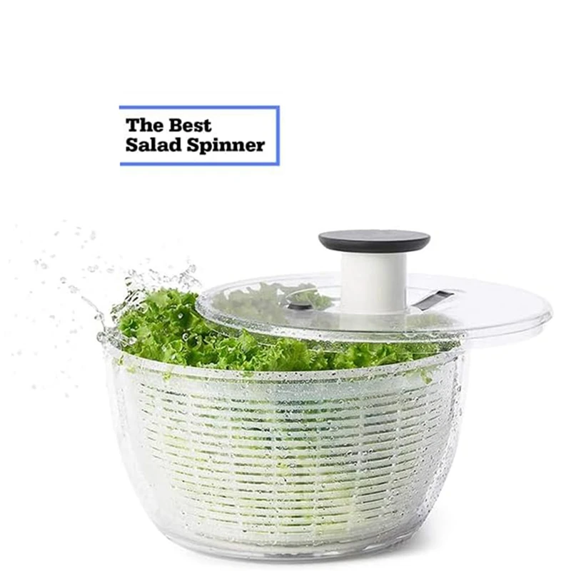 Salad Spinner Large Lettuce Kitchen Gadgets, High Efficiency Vegetable Washer for Kitchen Use