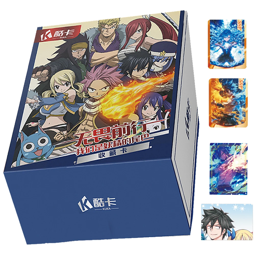 

FAIRY TAIL Collection Card For Children Etherious • Natsu • Dragneel Lucy Heartfilia Gray Fullbuster Limited Game Card Kids Toys