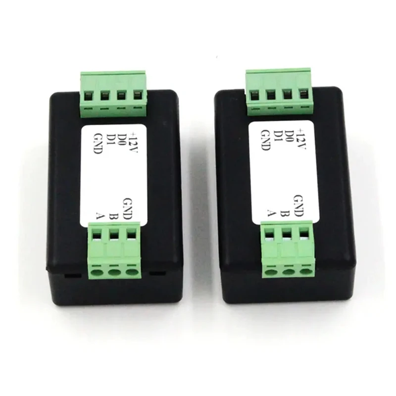 Wiegand Extender / Wiegand Signal Format To RS485 Converter Auto Recognizes All WG Formats Extend Up To 500M