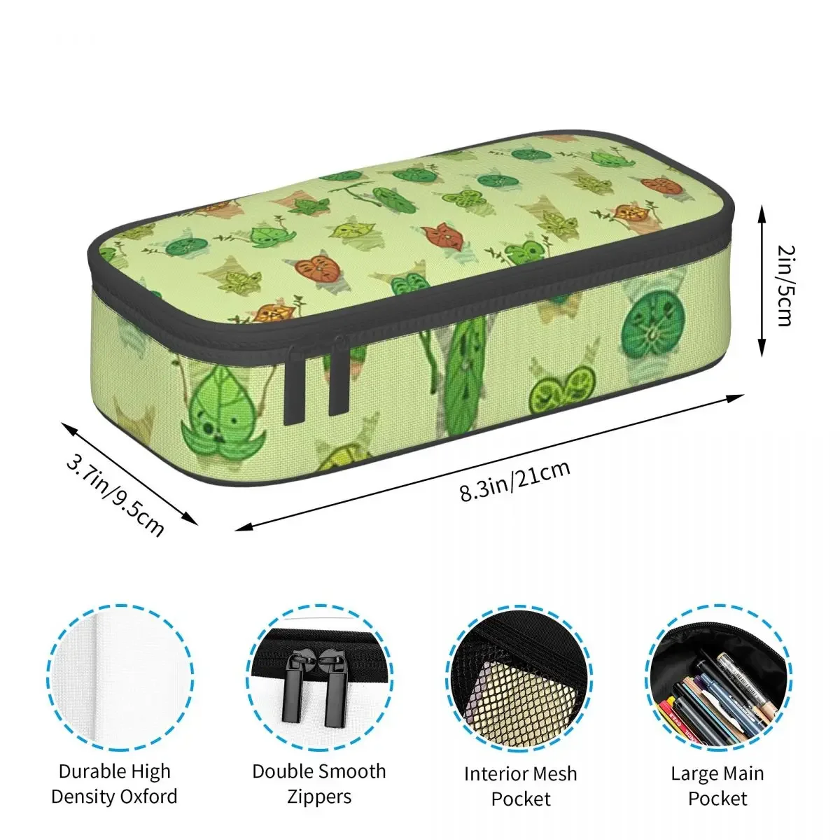 Korok Pattern Pencil Case for Students Gifts Pen Box Pencil Bag Stationery Supplies Pen Holder Bag