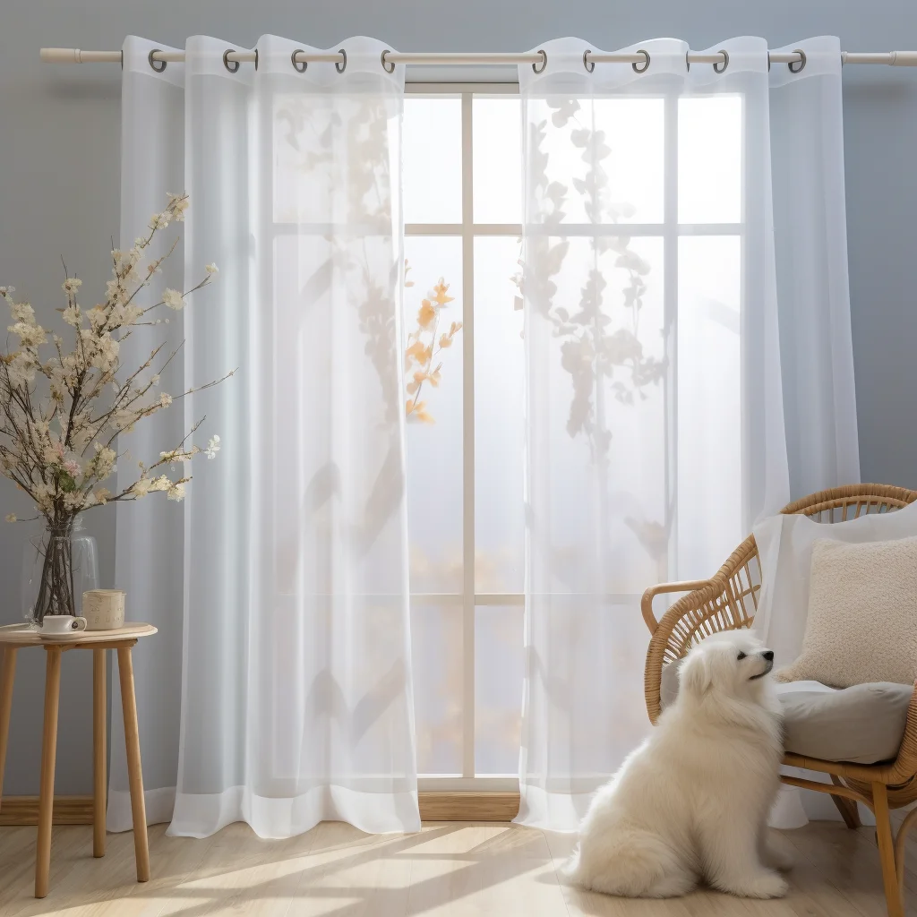 Cortinas transparentes blancas, cortina de tul transparente, cortinas de gasa de lujo para ventana para dormitorio, Villa, cortinas opacas, decoración para sala de estar