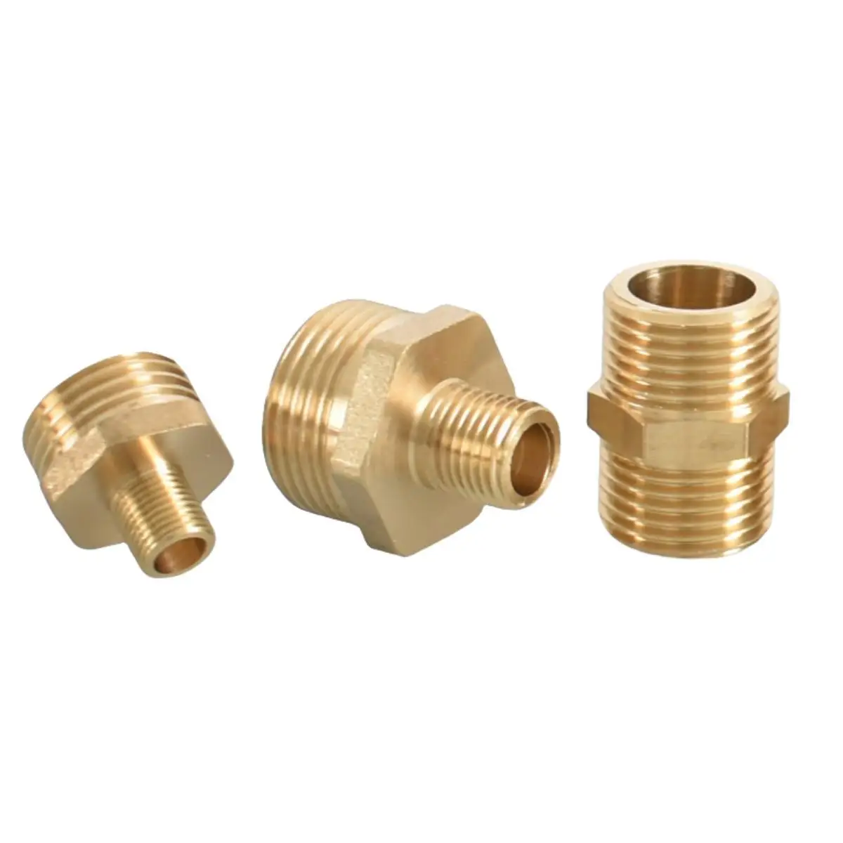 Brass Pipe Hex Nipple Fitting 1/8\