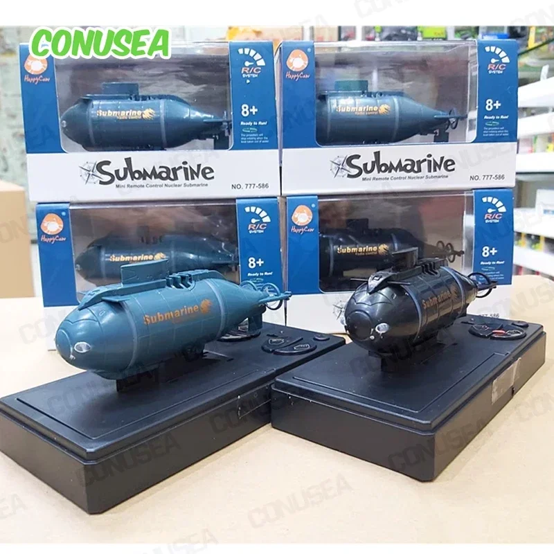 Mini Rc Submarine Boat Underwater Simulation Boats 6CH Dual Motor 2.4G Remote Controlled Ship Electric Toys for Boys Children