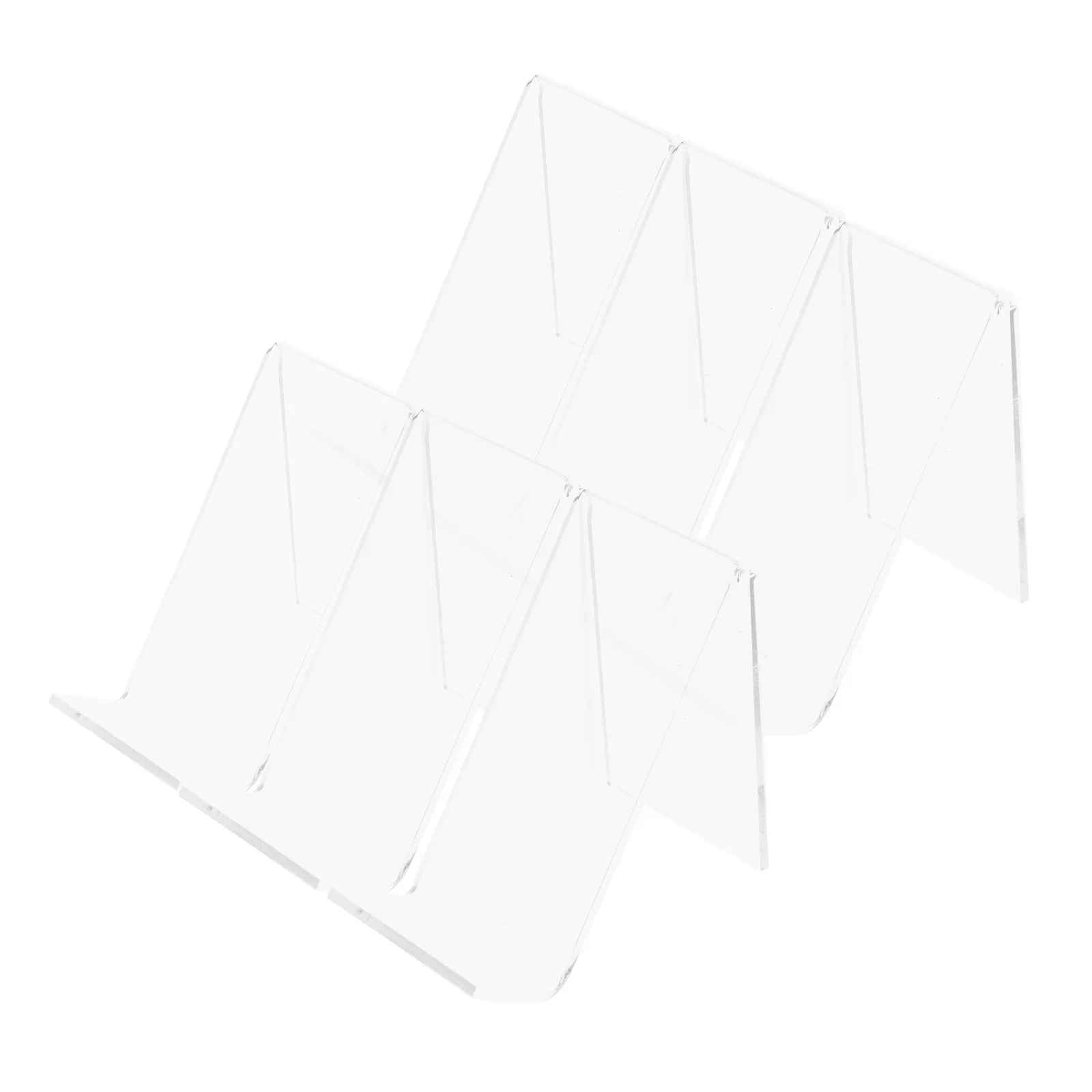 

6pcs Clear Acrylic Shoe Display Rack Casual Footwear Transparent Sneaker Sandals Holder Retail Store Mall Home Use