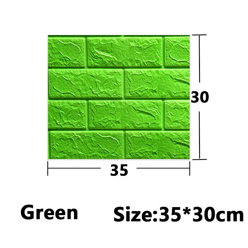 5-30 Stuks 35 Cm * 30 Cm Diy Zelfklevende 3D Muurstickers Voor Slaapkamer Waterdicht home Decor Achtergrond Schuim Baksteen Behang