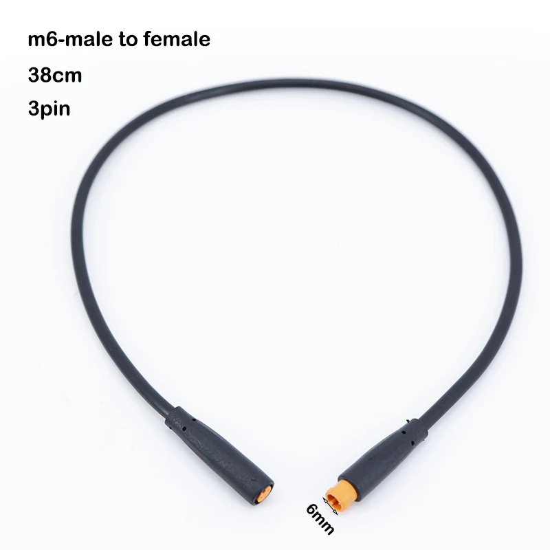 M6 2 3 4 5 Pin Stecker Elektrischer Steckverbinder Männlich Weiblich Roller Bremse Wasserdicht 6mm E-Bike Kabel Stecker Signalsensor Kabel