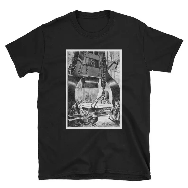 Forging Power Hammer T-Shirt, S-3XL, From Jules Verne 