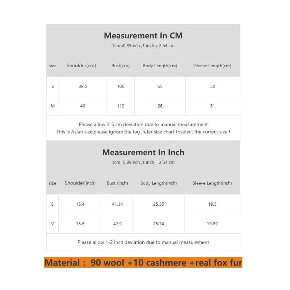 2025 Elegant Real Fur Coat Warm Oversized Real Fox Fur Collar Cuffs Elegant White Wool Coat Women Natural Fox Fur Jacket