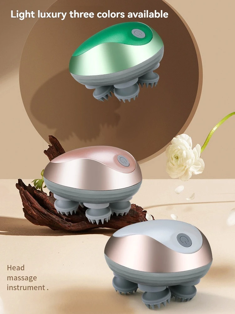 

Head Massager Little Magic Claw Scalp Massager Scalp Kneading Vibration Massage Fatigue Relief Suitable For all Parts of the bod