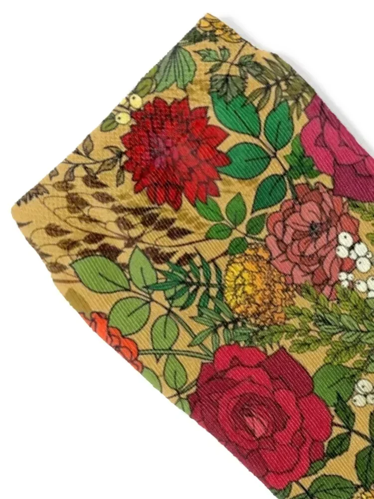 Autumn Botanic Garden Socks Antiskid soccer kids moving stockings loose Socks Women Men's