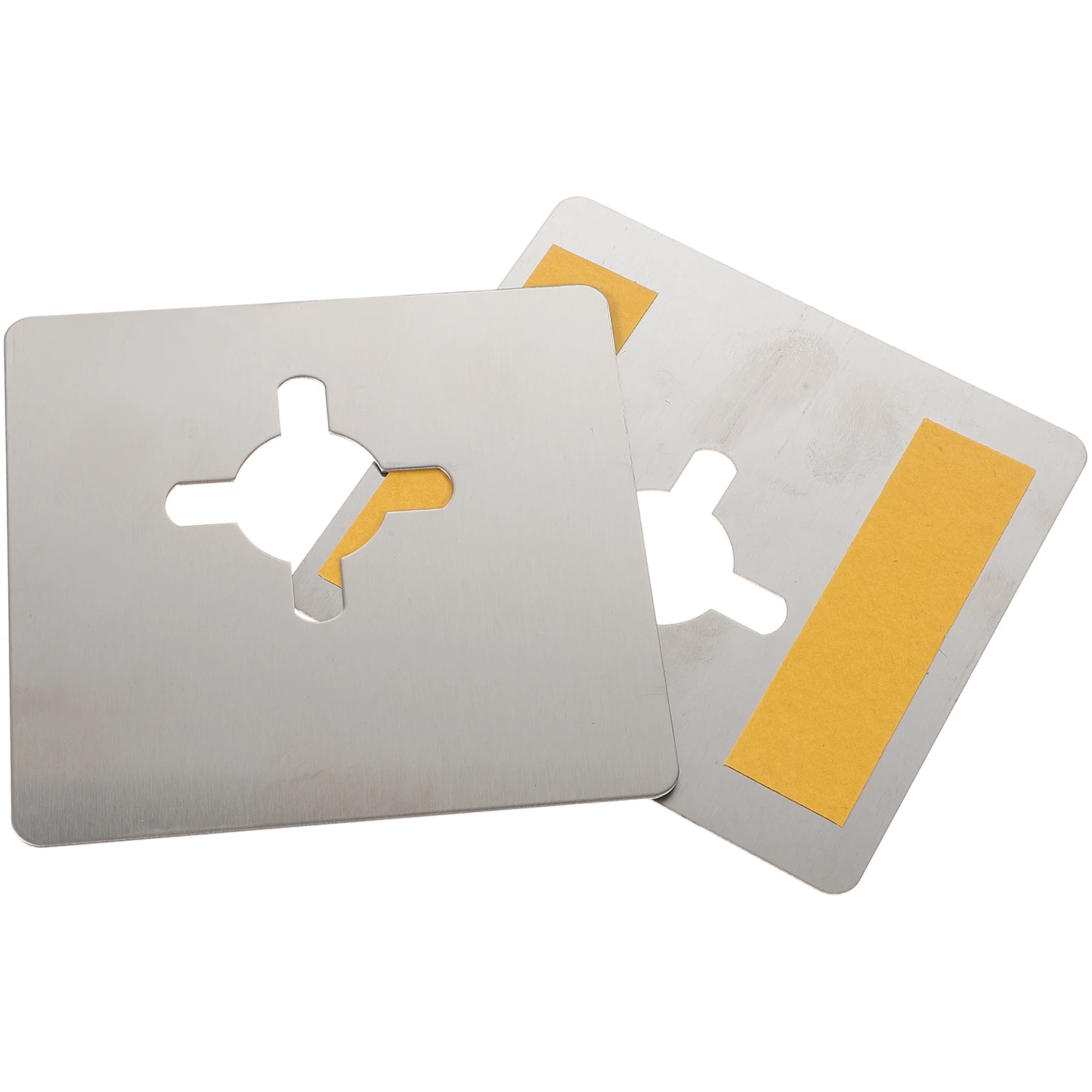 2pcs Door Repair Board Deadbolt Plate Filler Stainless Steel Door Reinforcement Hardware Office