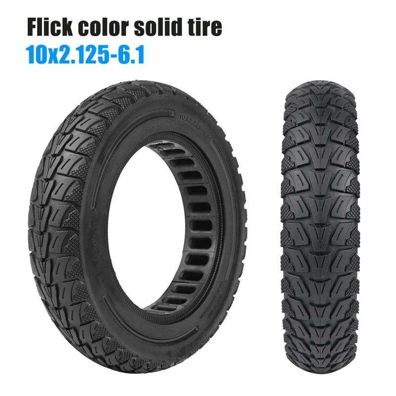 Solid Tire 10X2.125Inch Tyre Thickened Explosion Proof Outer Tube For Kugoo M4 Pro/M4 Electric Scooter Replacement Black