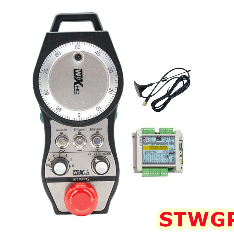 XHC Factory Sale Wireless Electronic CNC Laser Cutting Control Handwheel Manual Pulse Generator Mpg with Emergency Button Stwgp
