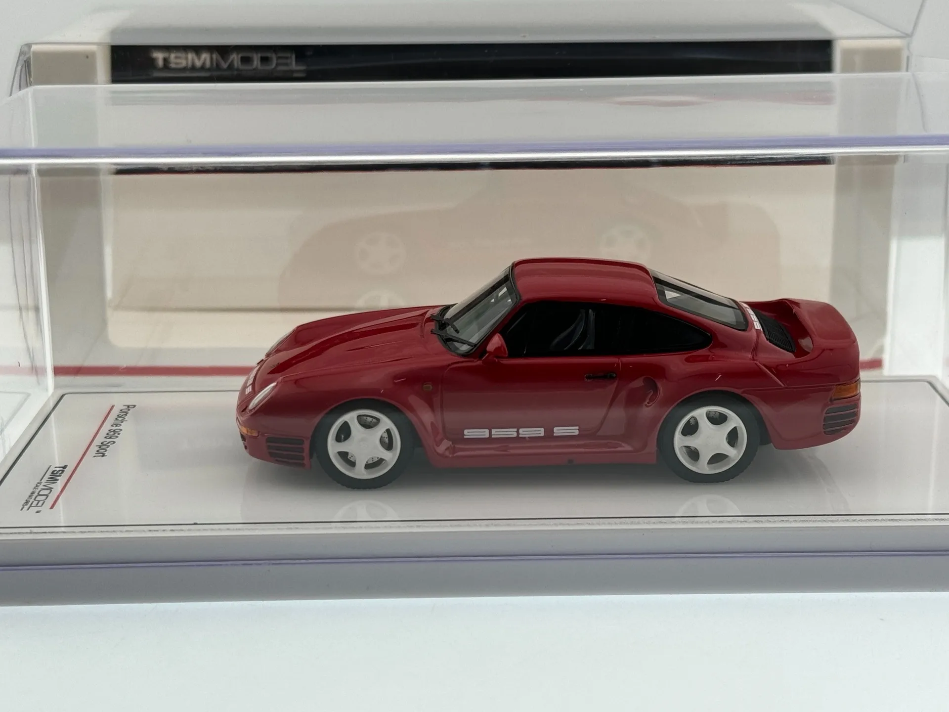 Diecast TSM, Maßstab 1:43 Porsche 959, Sport-Harz-Automodell, Sammlerstück, Spielzeug, Geschenk, Souvenir, Display-Ornament