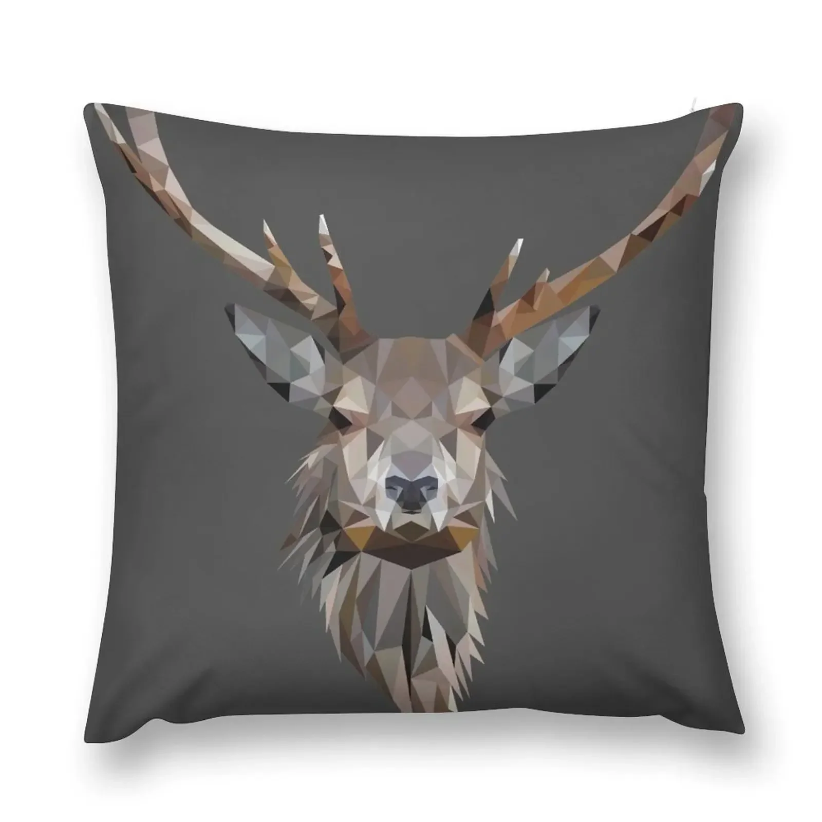 Low Poly Stag Throw Pillow Decorative Cushions For Luxury Sofa Sofa Pillow Cover pillow