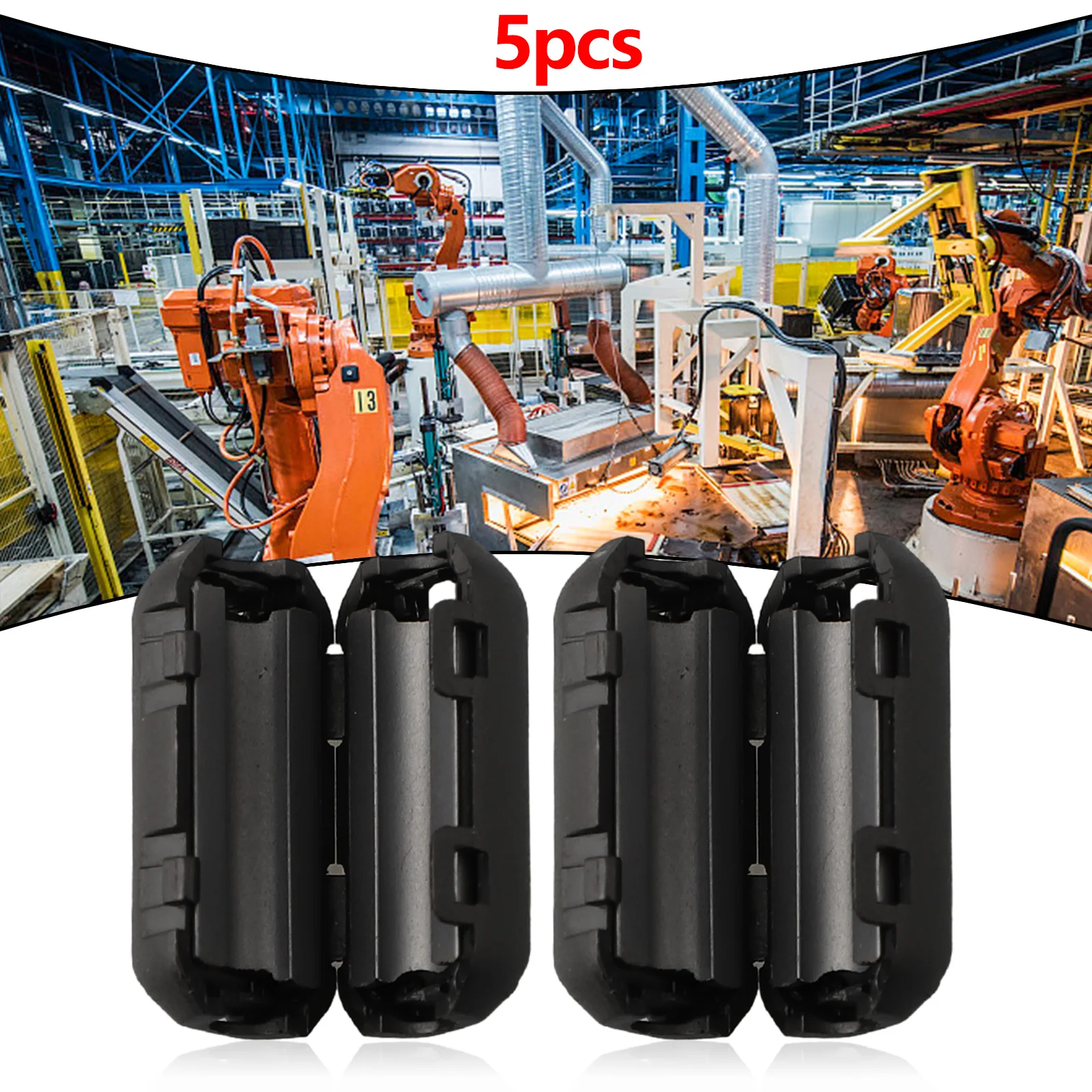 كابل حلقة كابح الضوضاء TDK-ferritte Core ، مشبك على السلك ، RFI ، EMI ، كابل مكبر الصوت ، لوحة الطاقة الشمسية ، USB ، غطاء كابل الصوت ، 5