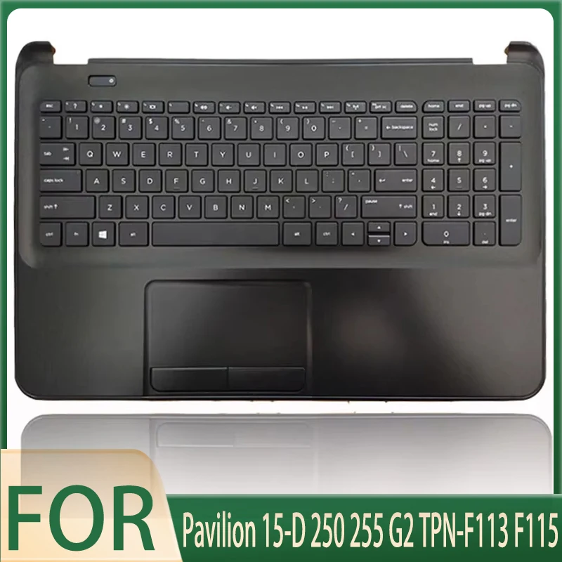 

NEW Laptop Keyboard for Pavilion 15-D 250 255 G2 TPN-F113 F115 Palmrest Upper Cover Notebook Replacement Keyboard 749022-001