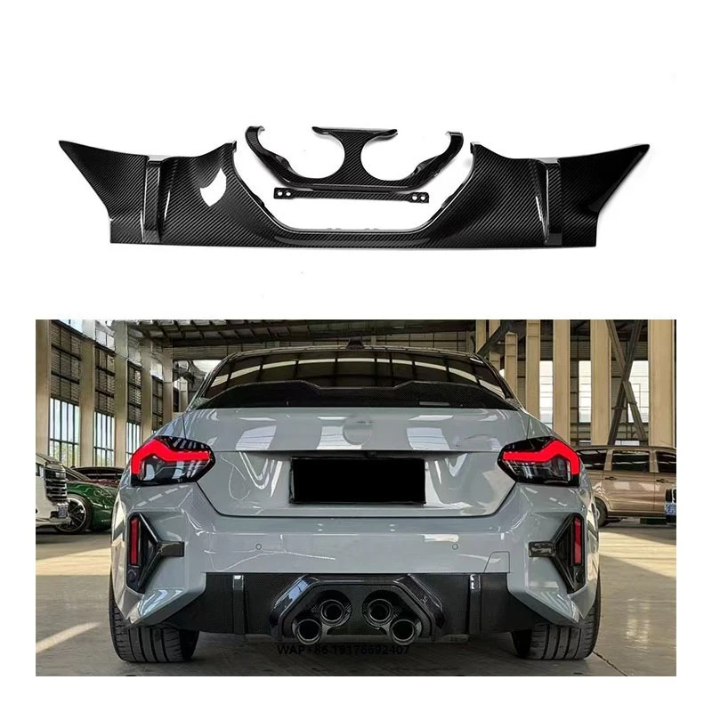 

For M2 G87 Carbon Fiber Bumper with Exhaust Cutouts-Bolt-On Retrofit Upgrade Universal Fitment 1 Year Warranty