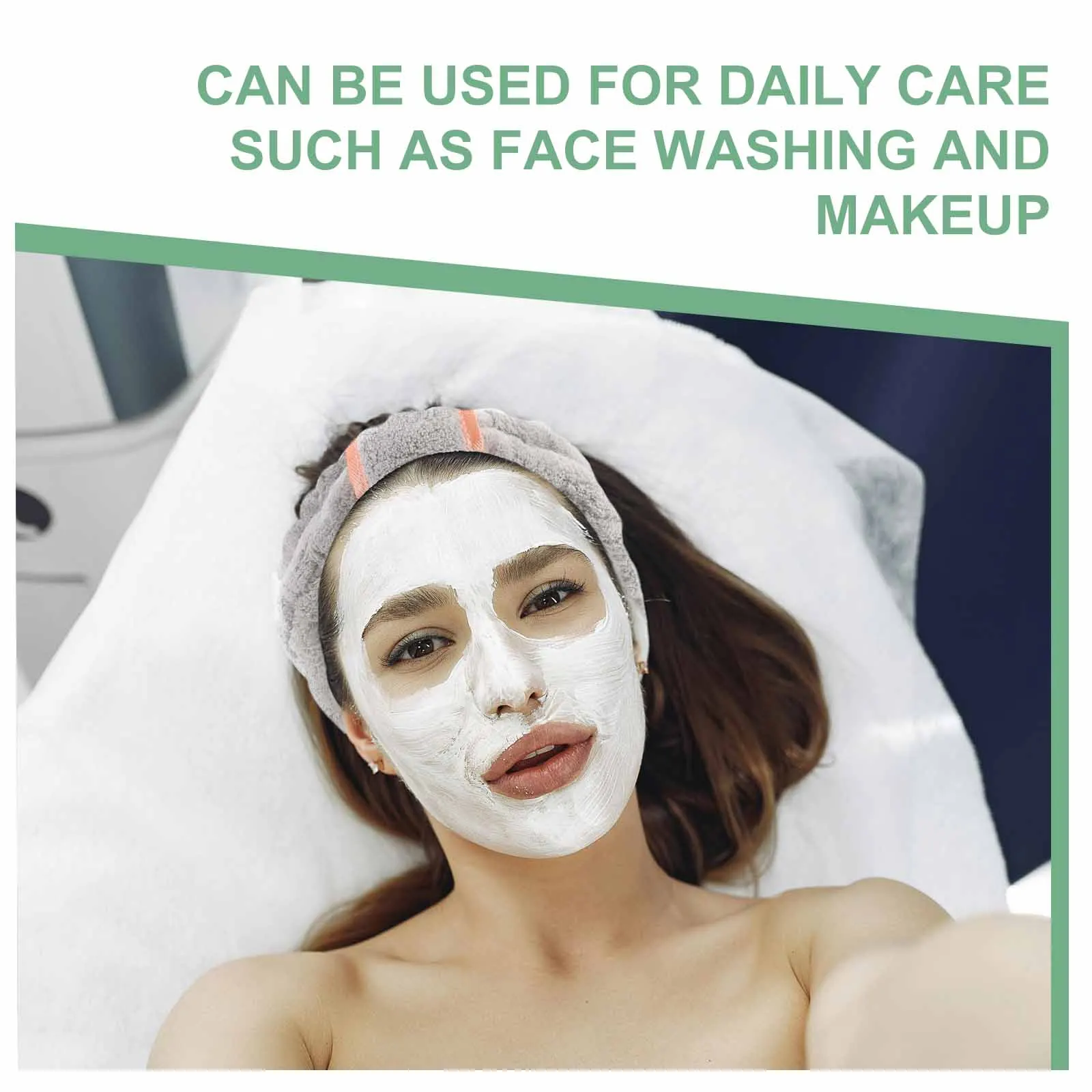 

2pcs Reusable Hair Band Women Creative Headdress Skincare Headband Makeup Hair Hoop Shower Face Washing Elastic Hairband