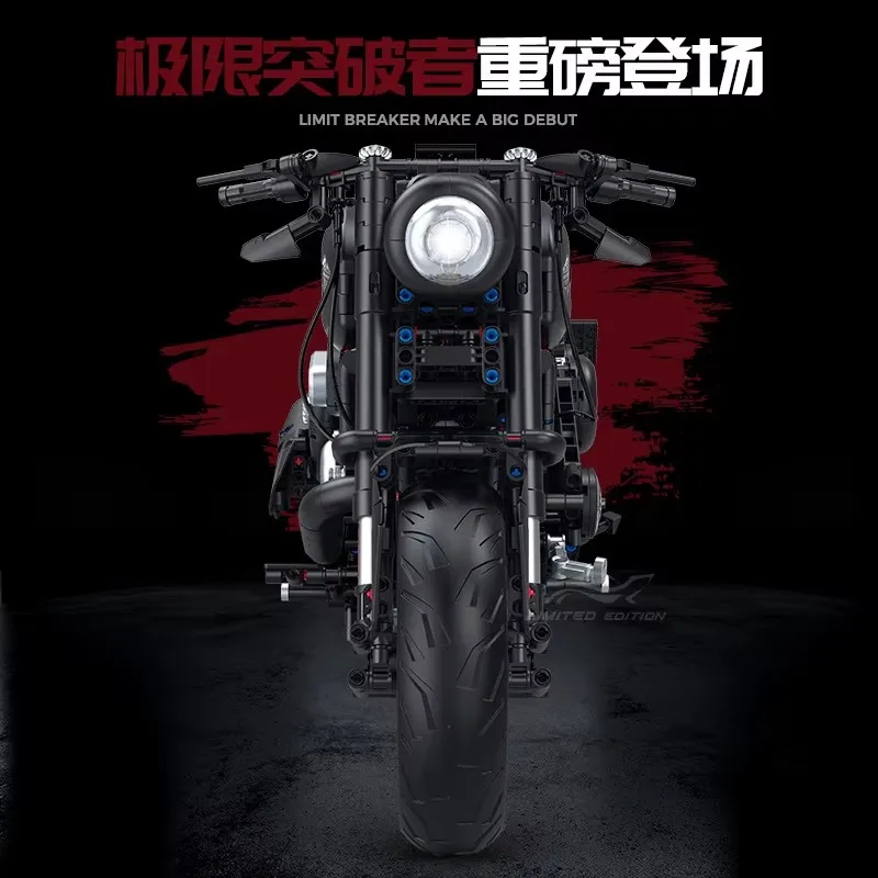 1:5 MOC motocicleta rompecabezas 60521 bloques de construcción técnicos 2260 Uds Moto vehículos conjunto de construcción juguetes para adultos para niños